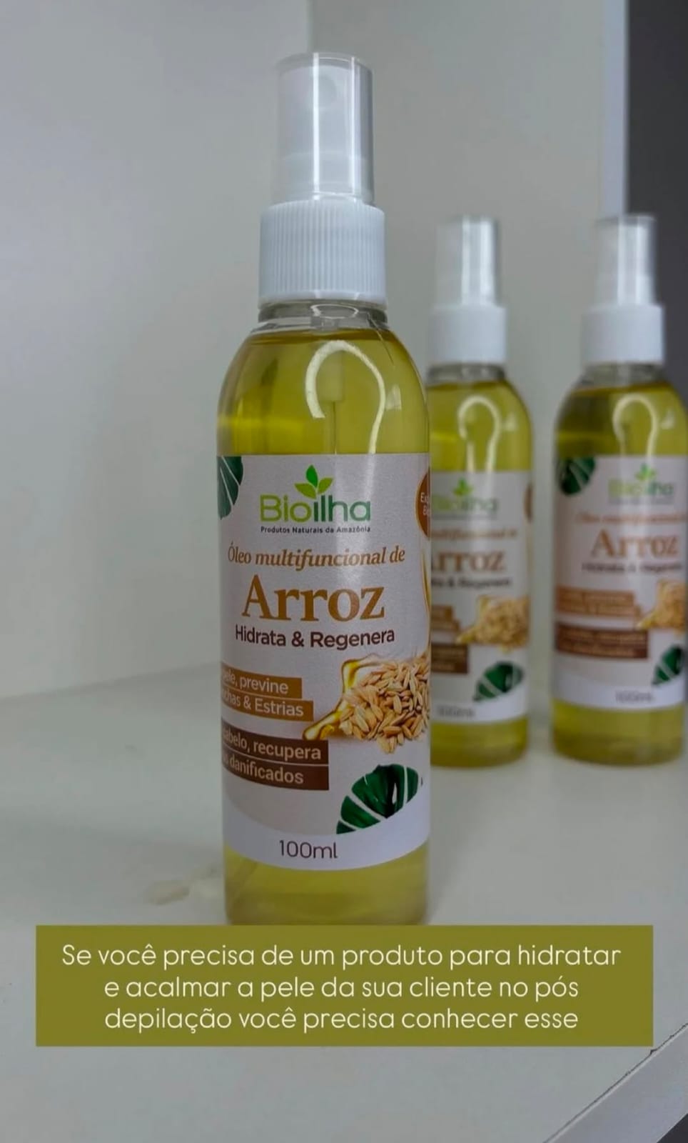 Óleo multifuncional de arroz