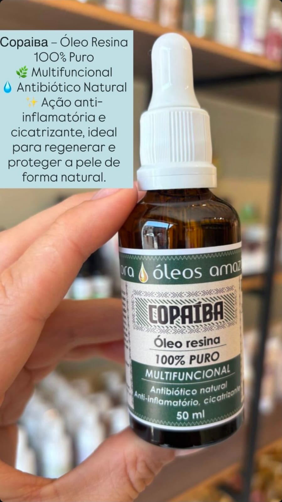 Óleo de Copaíba 100% Puro