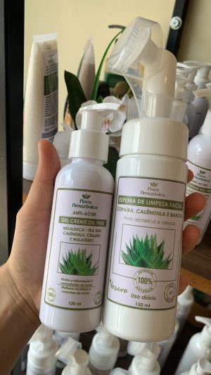 Kit Anti-Acne Gel Creme Oil Free e Espuma de Limpeza Facial