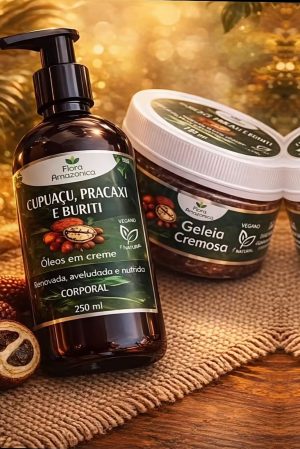 Kit  Óleos em Creme e Geleia Cremosa Cupuaçu - Pracaxi e Buriti